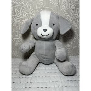 Carter’s Child of Mine Gray Puppy Dog Plush Stuffed Animal 10" Baby Lovey 2017